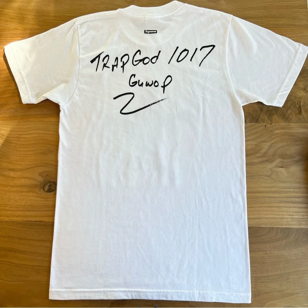 RARE Limited Supreme x Gucci Mane Photo
Tee Shirt White Size Small - Picture 2 of 10